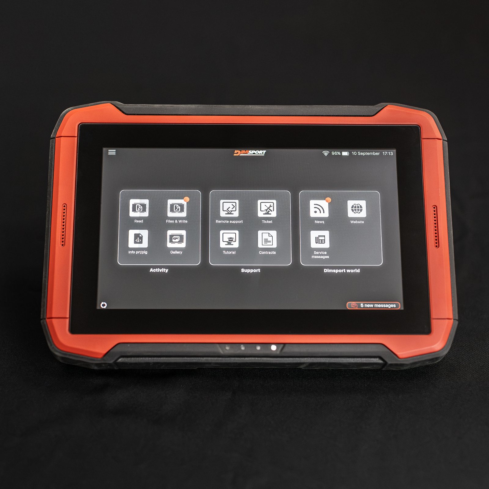BHP UK remapping software running on a tablet
